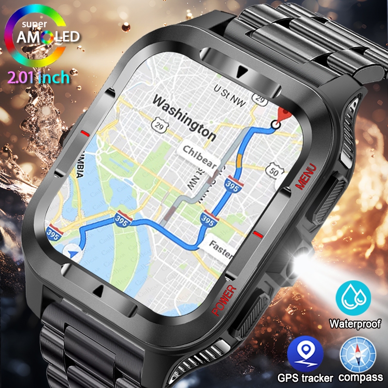 Smartwatch Batam - Militar novo gps esportes relógio inteligente