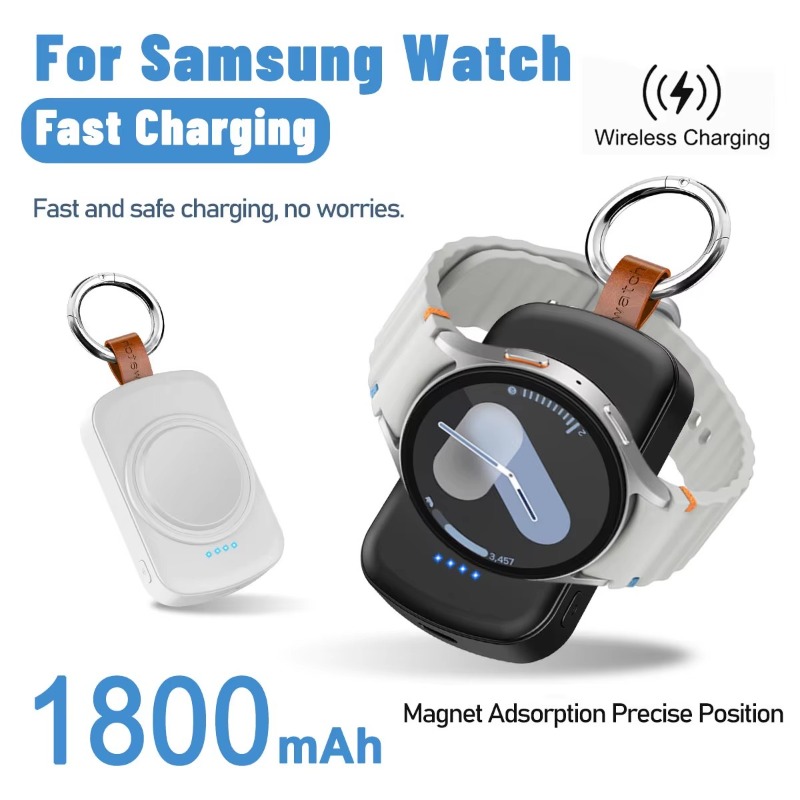 Wireless Charger Watch - Carregador Magnético Sem Fio Portátil de