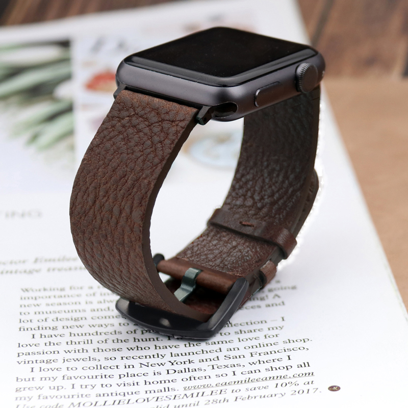 Smartwatch Accessories Shop - Pulseira de couro de bezerro italiana