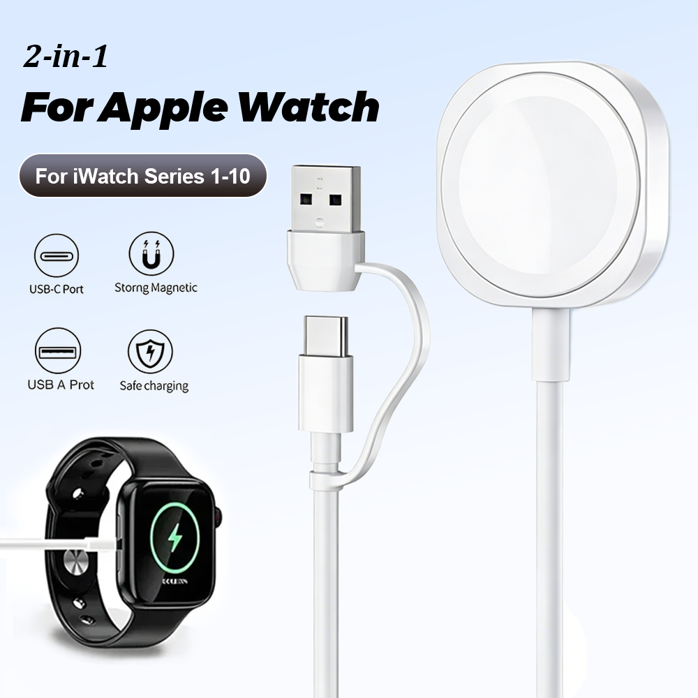 Wireless Charger Watch - Cabo de Carregamento Rápido Magnético Sem