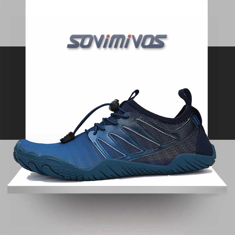 Milanaise Mesh Band - Homens descalços cinco dedos sapatos de