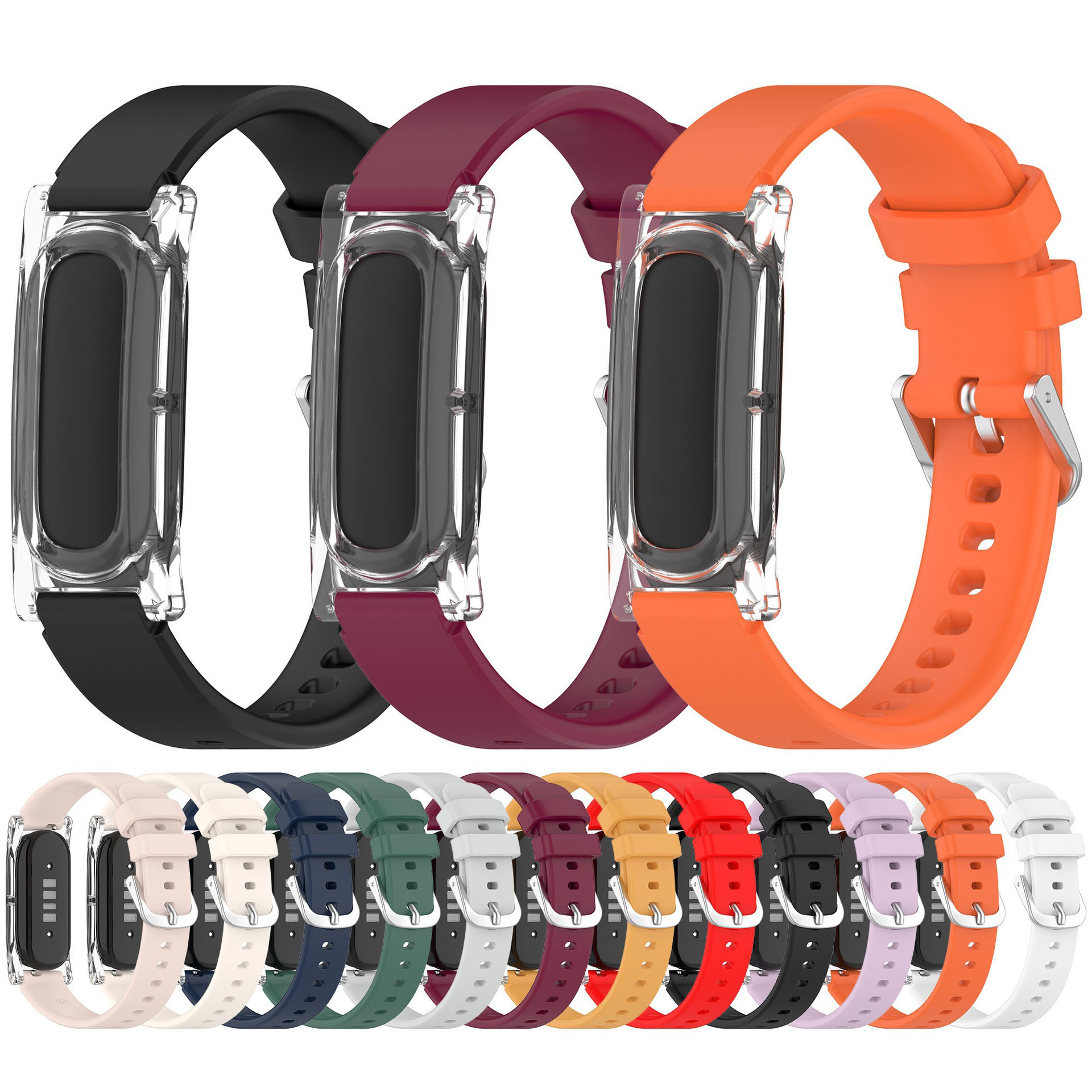 Silicone Band Replacement - Pulseira de silicone compatível com Google