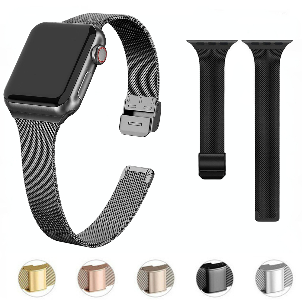 Smart Watch Accessories - Pulseira de metal fina para apple