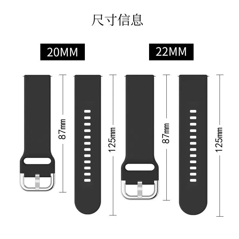 Pulseira de silicone de 20mm/2 - Smart Watch Accessories avaliação e preço