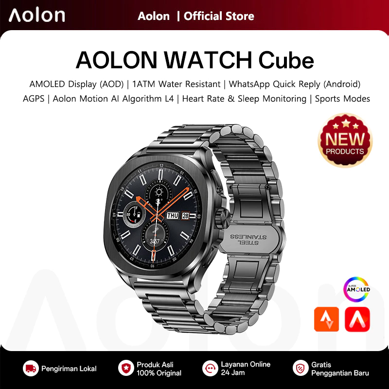 Relógio Inteligente Aolon Cube - Android Smartwatch Accessories avaliação e preço