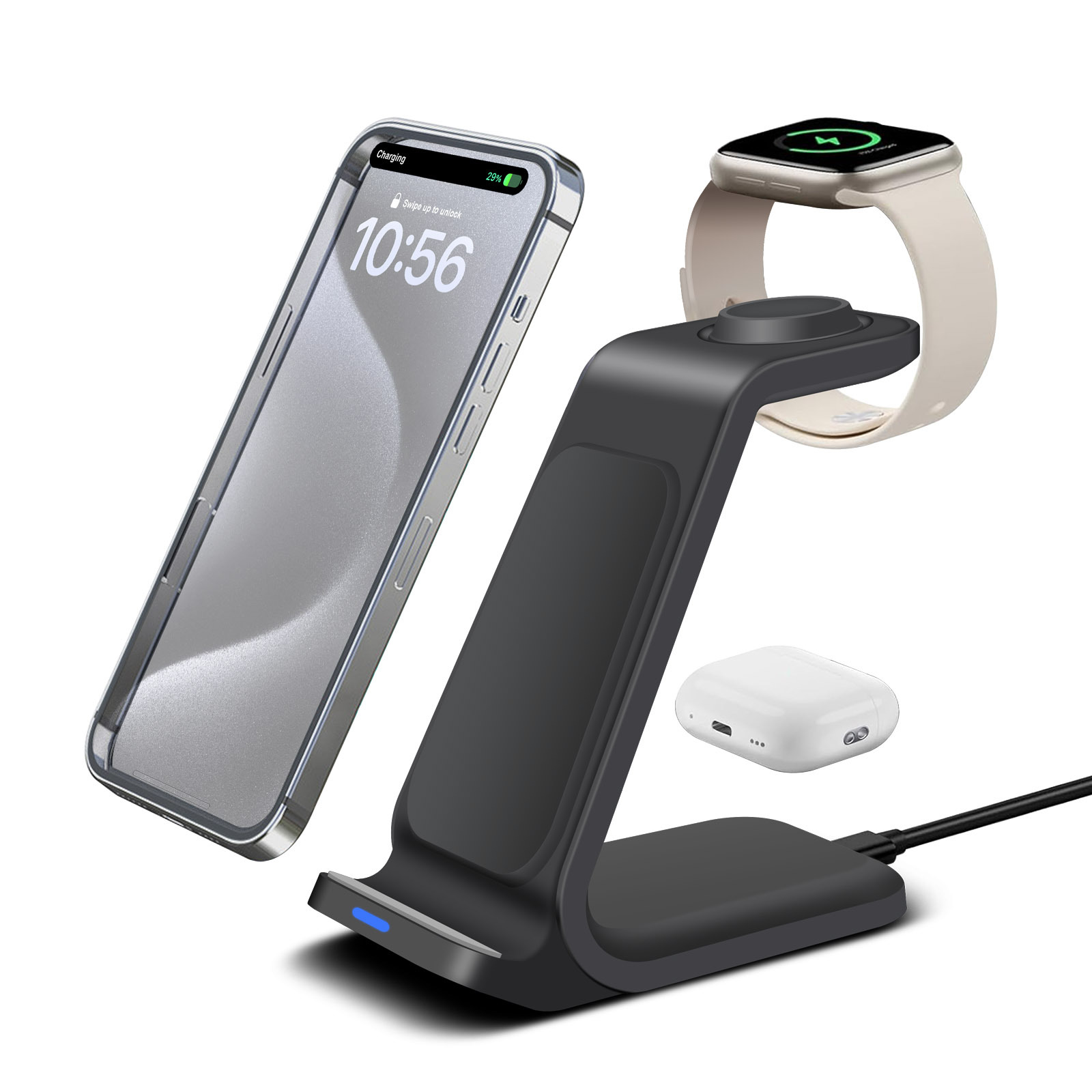 Estação de carregamento 3 em 1 - Smartwatch X avaliação e preço