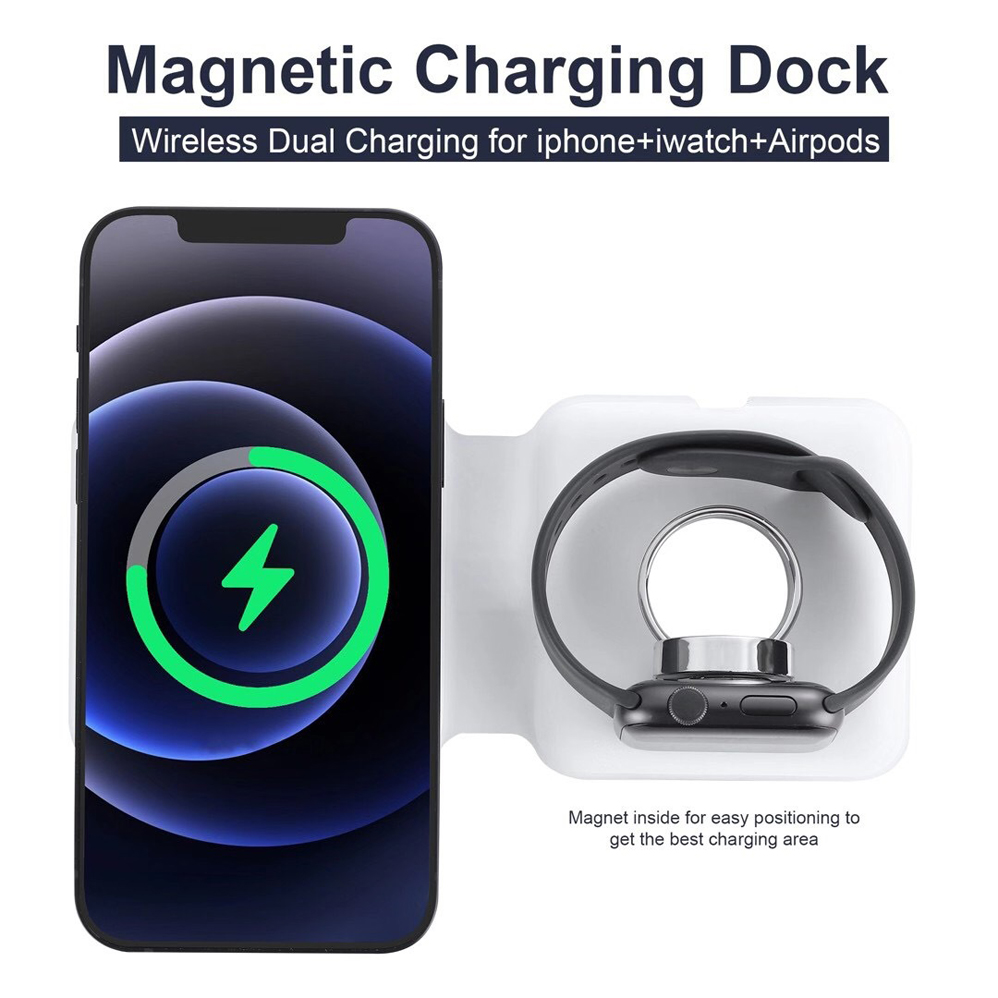 2in1 Magsafe Duo magnético car - Smartwatch X avaliação e preço