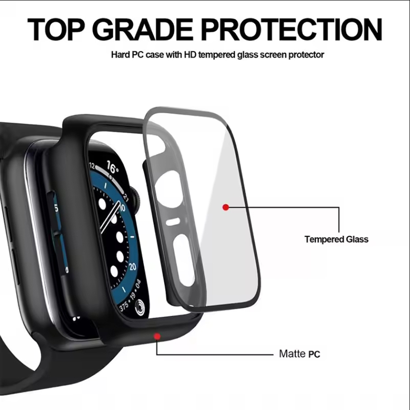Vidro Temperado + Capa para Ap - Smartwatch Case avaliação e preço