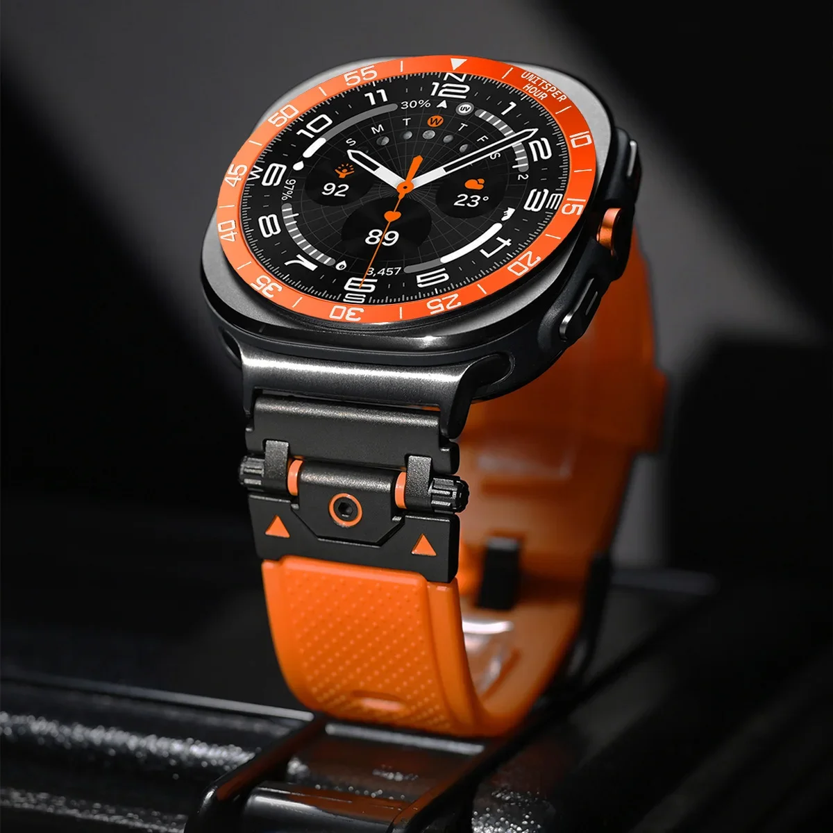 Capa de metal moldura anel cas - Android Smartwatch Accessories avaliação e preço