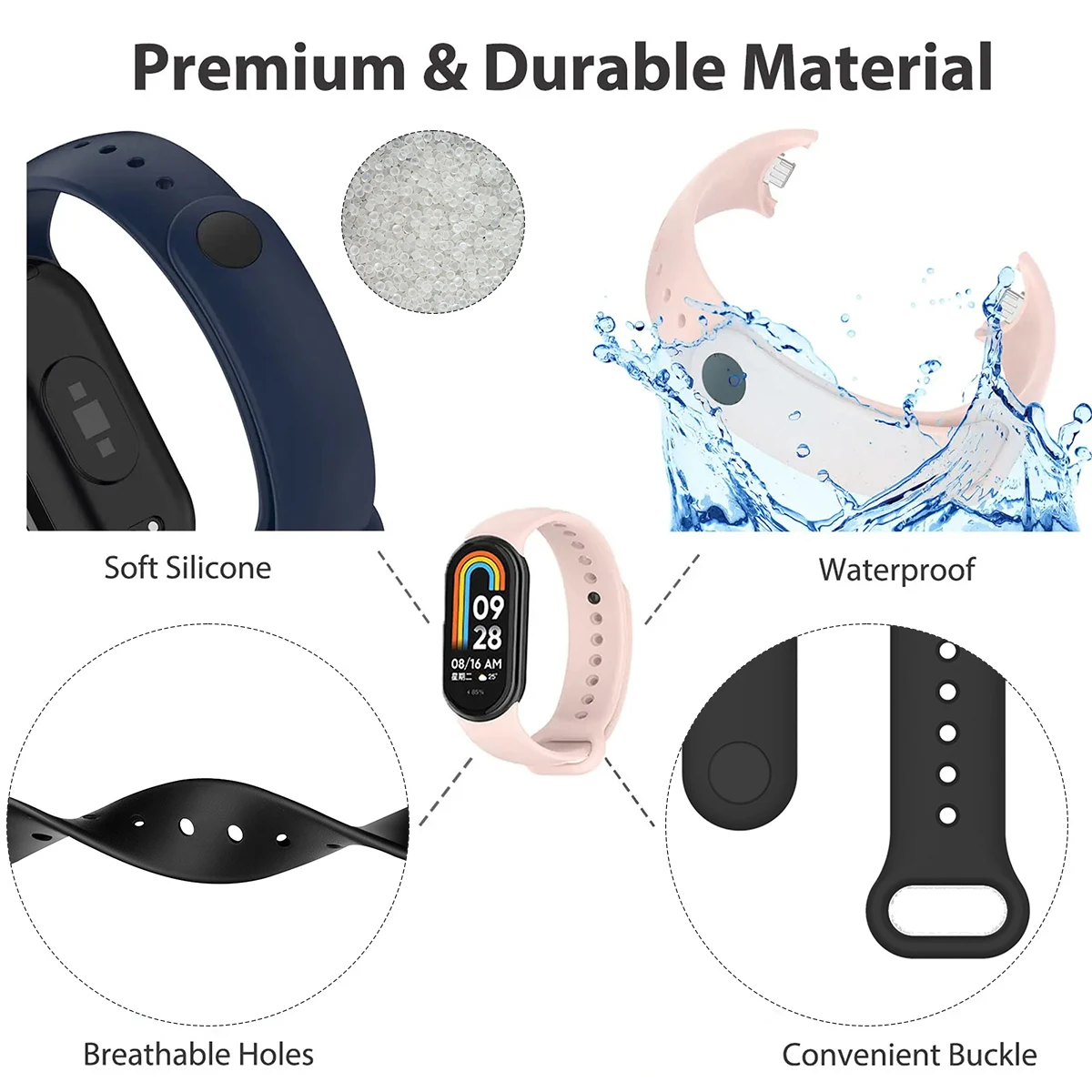 Silicone Wrist Band para Xiaom - Silicone Band Replacement avaliação e preço