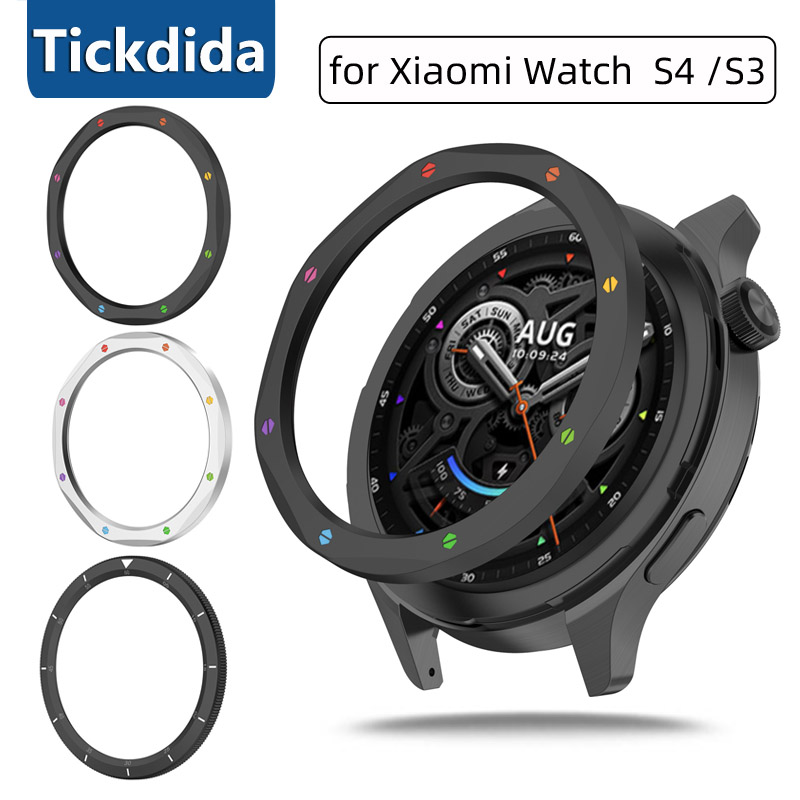 Moldura de metal anel caso par - Xiaomi Smartwatch S4 Accessories avaliação e preço