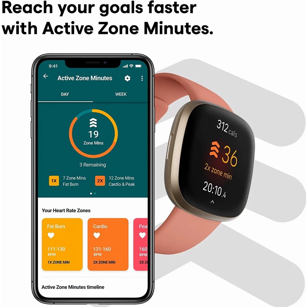 Relógio Inteligente Fitbit Ver - Smartwatch X avaliação e preço