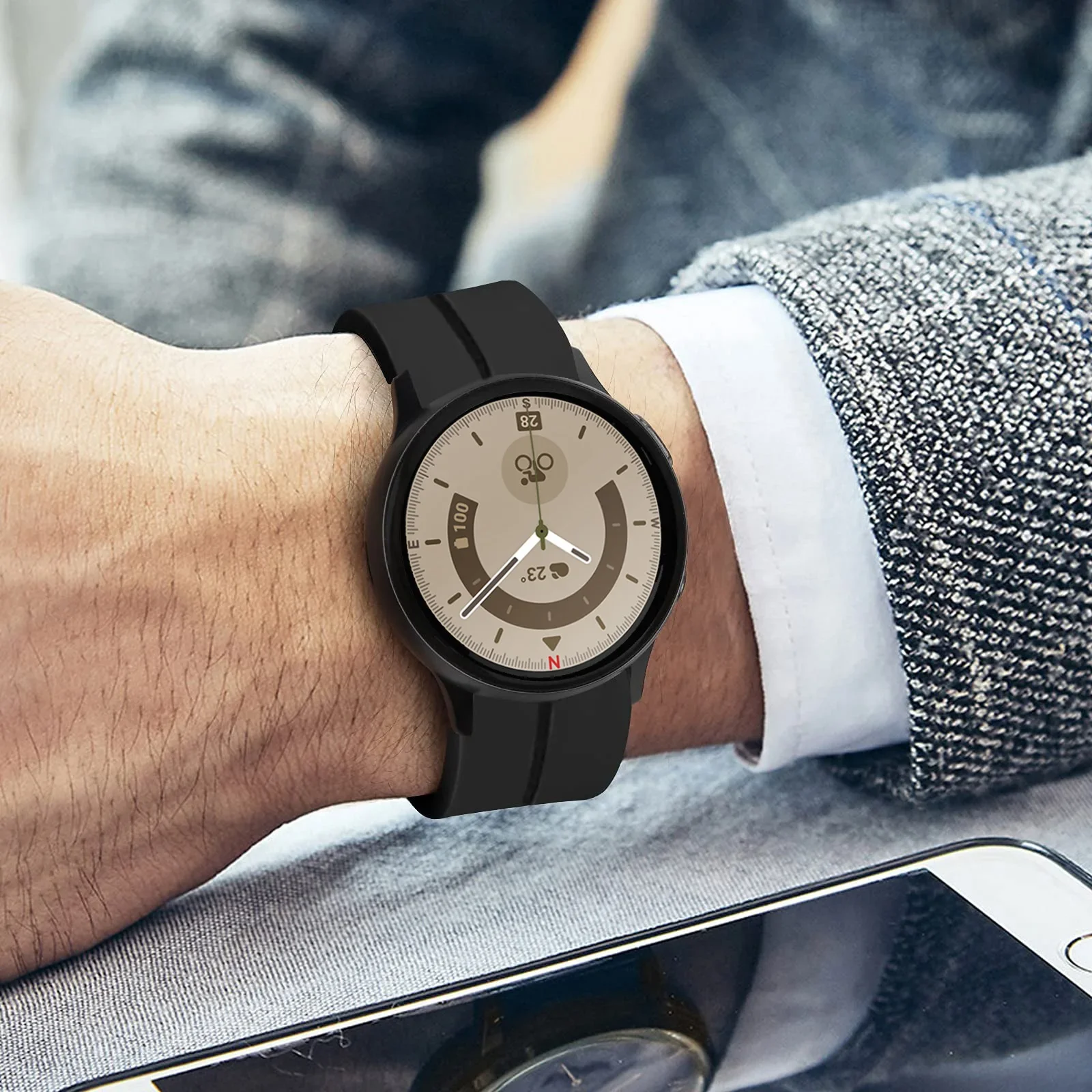 Pulseira de silicone sem lacun - Smartwatch Straps & Accessories avaliação e preço