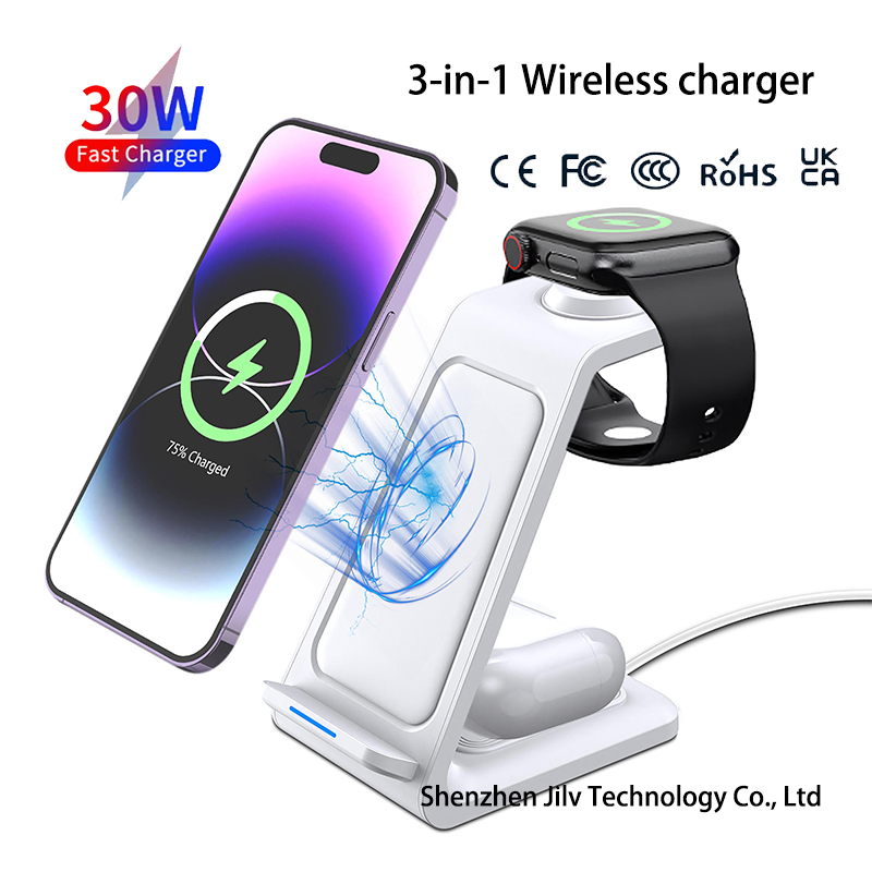 Carregador sem fio 3 em 1 de 1 - Wireless Charger Watch avaliação e preço